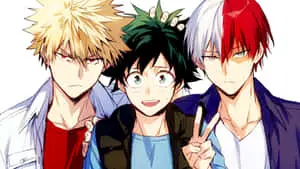 Deku And Todoroki My Hero Academia 