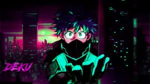 Picture Of Deku Wearing A Mask