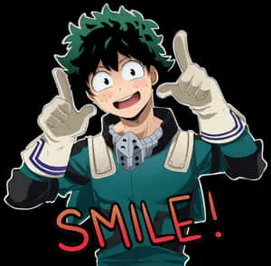 Deku Smile Hero Pose