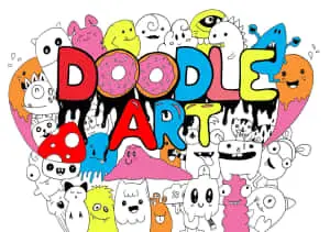 Cute Doodle Art Lettering Picture