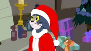 Funny Tom And Jerry Christmas Edition Picture