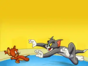 Funny Tom And Jerry Chasing Picture