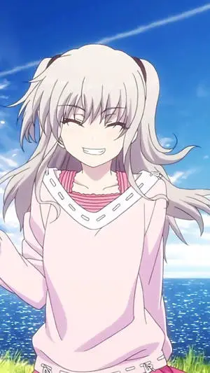 Grinning Cute Anime Girl iPhone