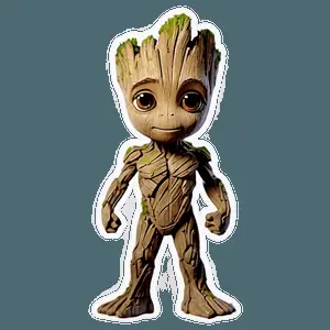 Groot Cute Stance PNG tjy