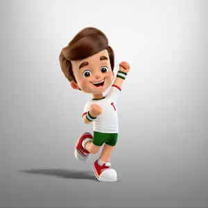 Handsome Boy Cartoon 3D Art