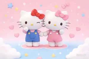 Hello Kitty and Mimmy