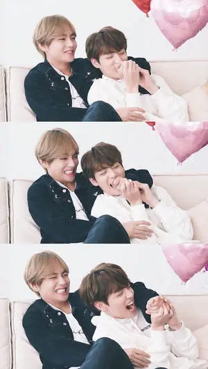 Hugging And Laughing Taekook BTS