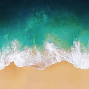 Photo of the iPad's factory default wallpapers
