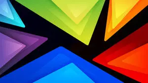 iPad Pro 12.9 Colorful Triangles 