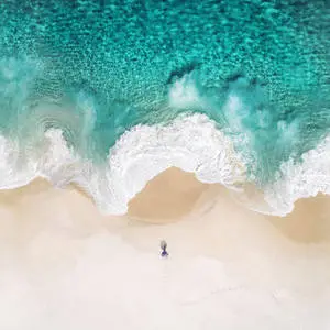 iPad Pro Cute Beach Aerial View