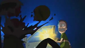 Enthusiastic Jerry Smith from Rick and Morty