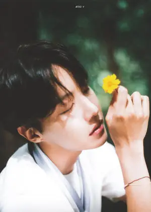 JHope Cute Closed Eyes Pose