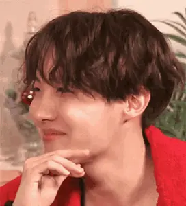 Jhope of BTS caught in a candid moment. 