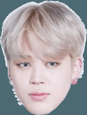 Jimin Blonde Hair Portrait