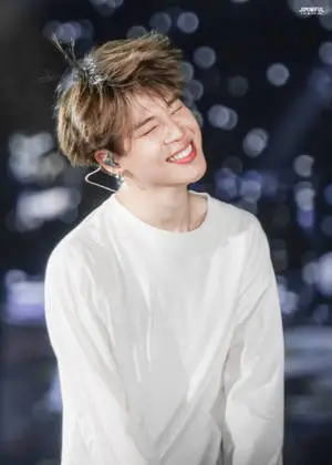 Jimin Of BTS Smiles At His Fans Onstage