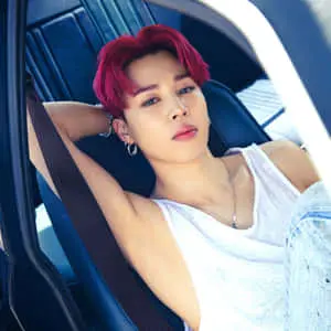 "Jimin of BTS looking handsome"