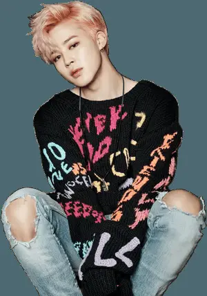 Jimin Pink Hair Edgy Look