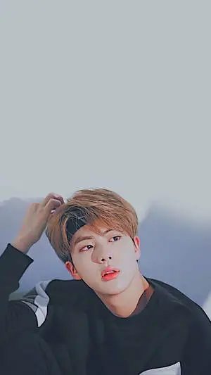 Jin BTS Cute Orange Hair And Headband