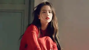 Jisoo Blackpink Elegant Red Dress
