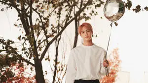 Kim Seok Jin With Balloon