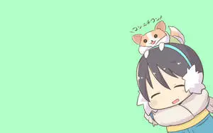 Laid Back Camp Ena Chibi Illustration 