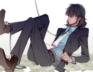 Daisuke Jigen in a classic pose from Lupin III