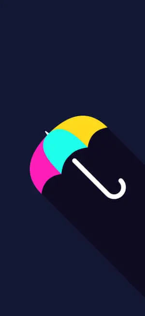 Minimalist IPhone X Cute Colorful Umbrella