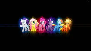 My Little Pony Minimalist Black Desktop
