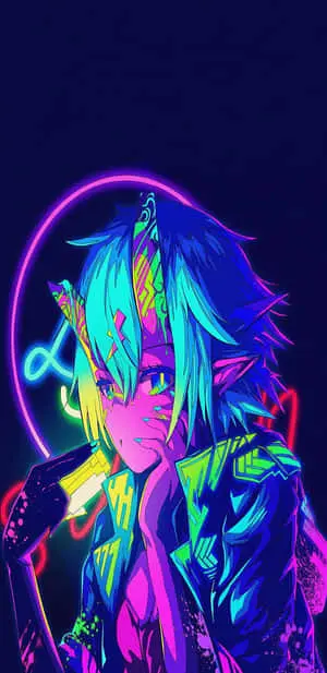 Neon Anime Bright Boy
