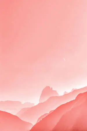 Pastel 4K Pink Mountain