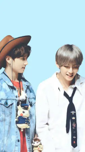 Pastel Blue Taekook BTS 