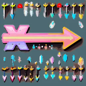 Pastel Cute Arrow PNG fke11