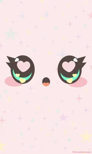 This pink kawaii eye is as cute as it is eye-catching!
