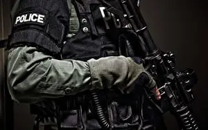 Police Officer Firearm HD