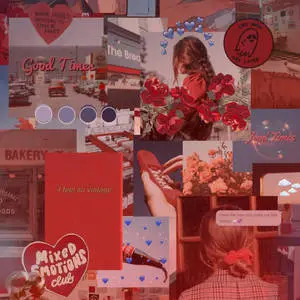 Red Aesthetic Ipad Collage