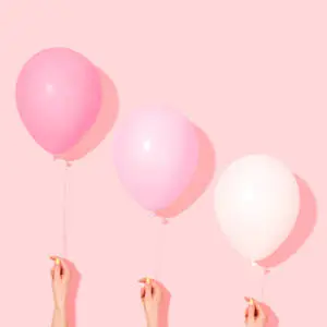 Shades of Pink Pastel Balloon 
