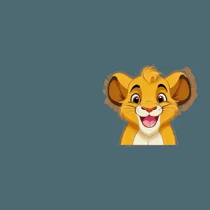 Simba Smiling PNG 6