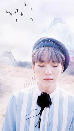 Suga BTS Purple Pastel Hair
