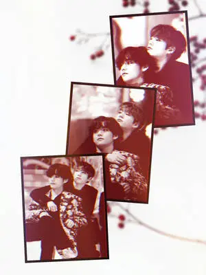 Three-Photo Collage Taekook BTS