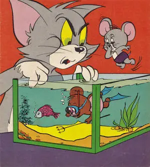 Tom And Jerry Aesthetic Aquarium Scene