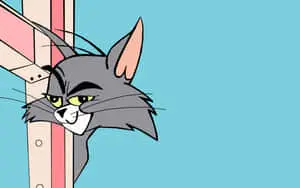 Tom and Jerry make a funny face.