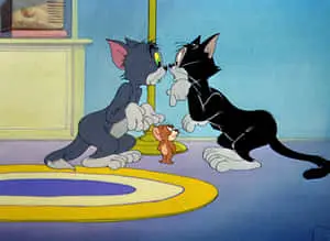 Tom and Jerry always up to some funny antics! 