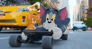 Tom and Jerry getting along for once