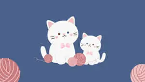 Two Cat Cupe Pc Background Design
